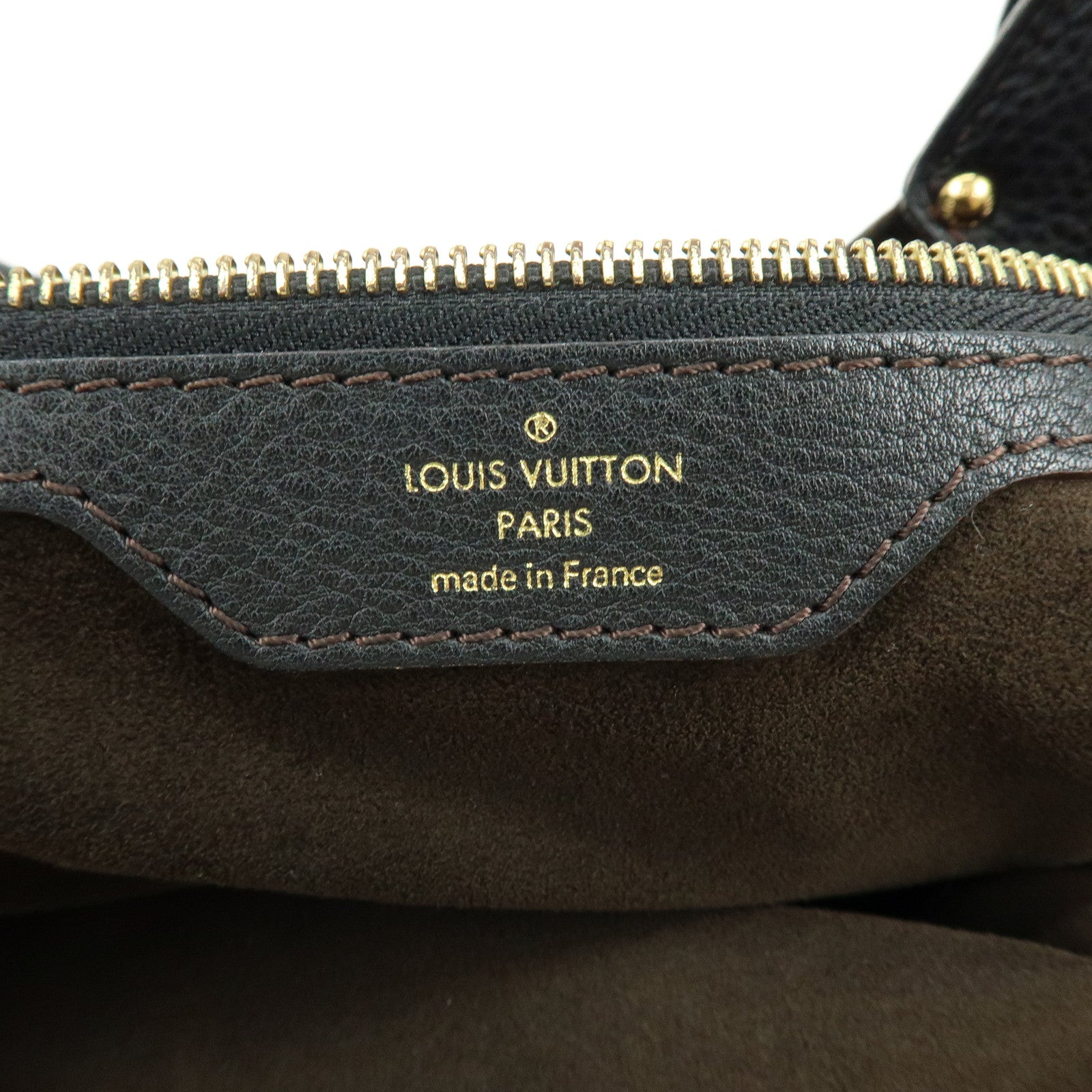 Louis Vuitton Monogram Mahina L Shoulder Bag Hand Bag Noir M95765