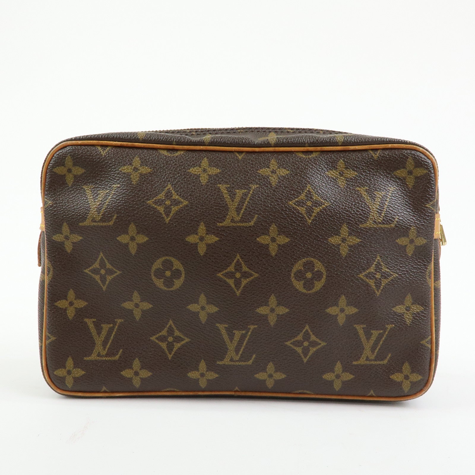 Louis Vuitton Monogram Compiegne 23 Pouch Clutch Bag Brown M51845