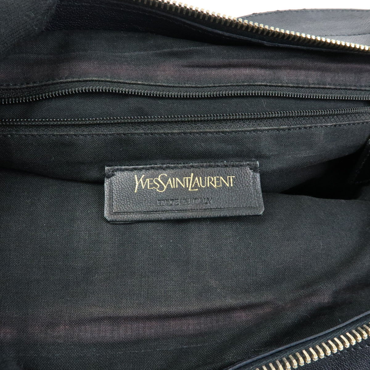 SAINT LAURENT PARIS Petit Cabas Y Line Leather 2Way Bag Navy 311210