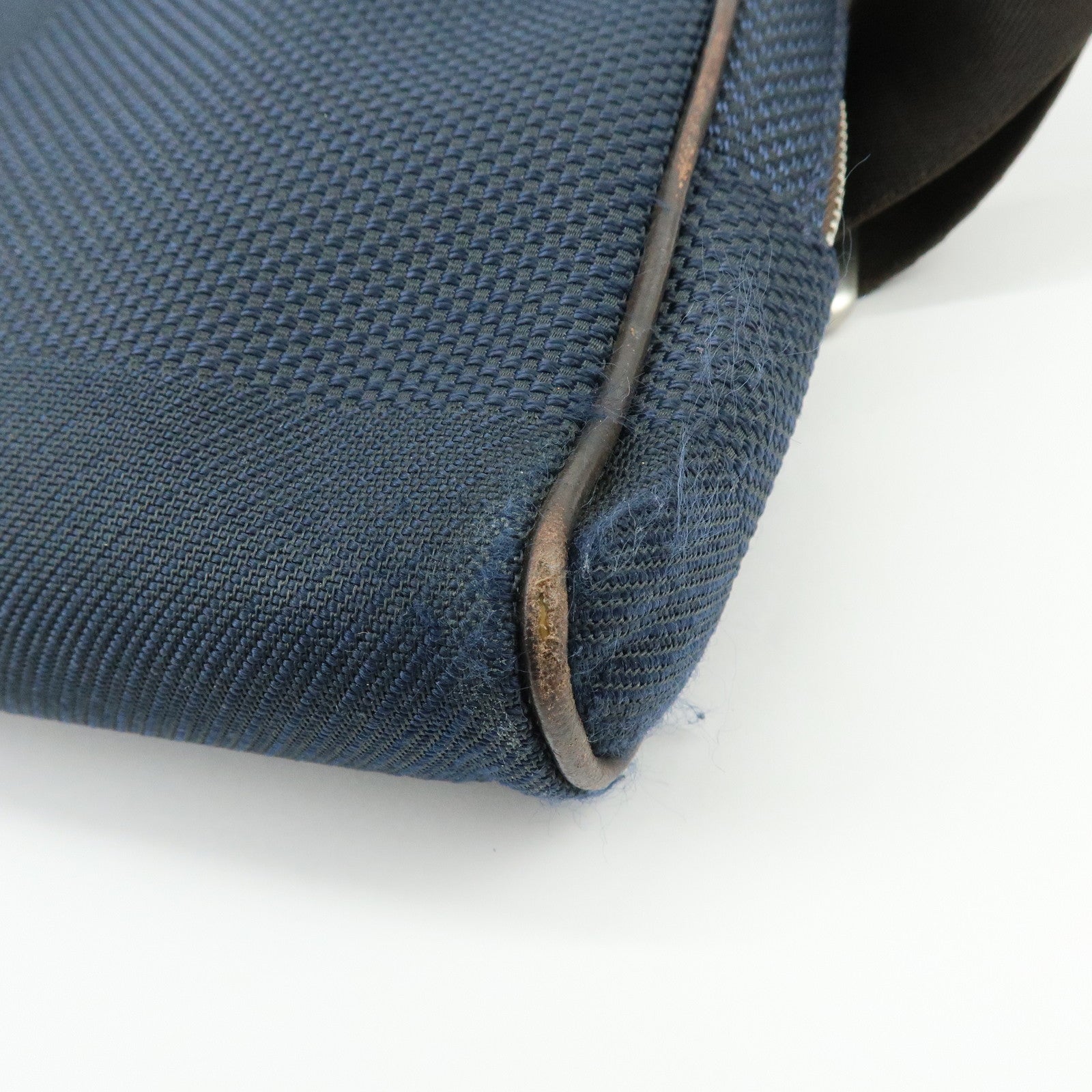 Louis Vuitton Damier Geant Canvas Leather Waist Body Bag Bleu Ocean