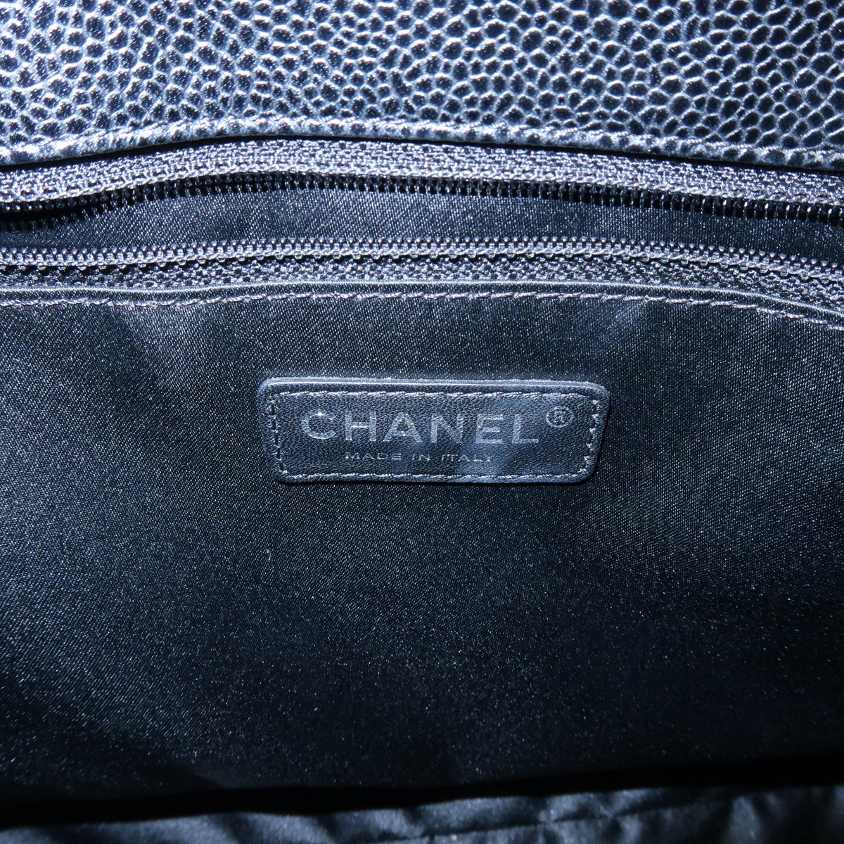 CHANEL GST COCO Mark Matelasse Caviarskin Chain Shoulder Bag A50995