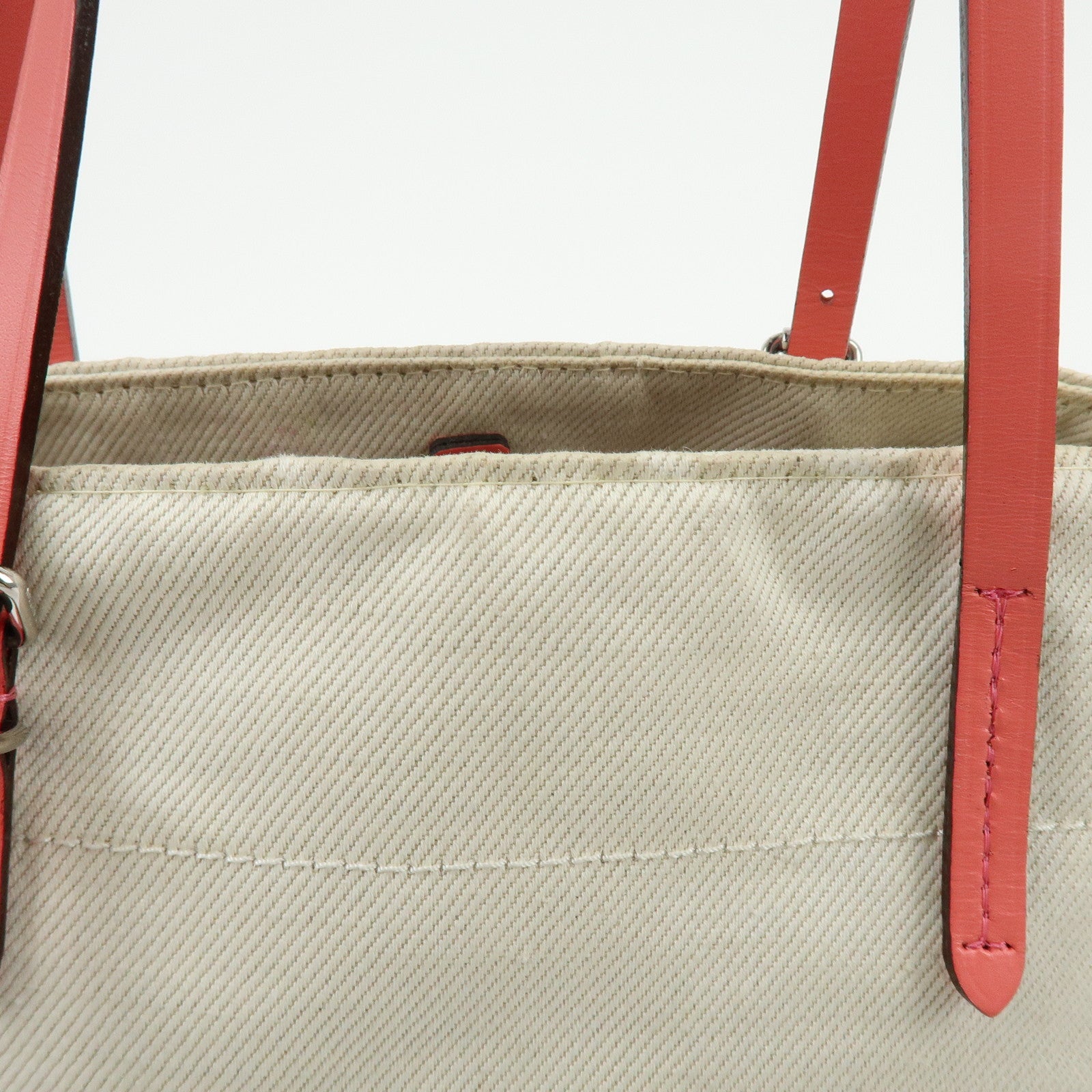 Louis Vuitton Canvas Leather Cabas PM Hand Bag Corail M94505
