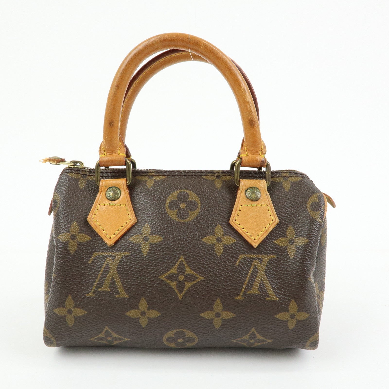 Louis Vuitton Monogram Canvas Mini Speedy Hand Bag & Strap M41534