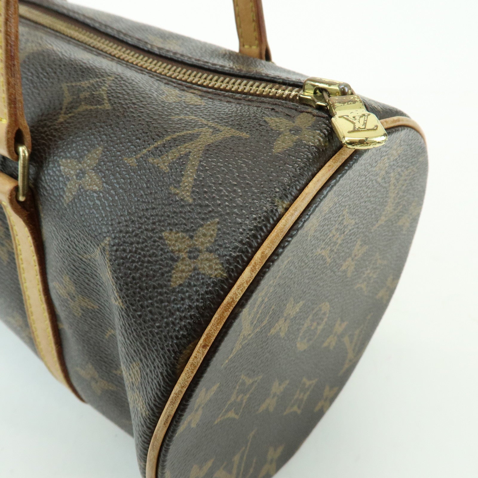 Louis Vuitton Monogram Papillon 30 Canvas Hand Bag Brown M51385