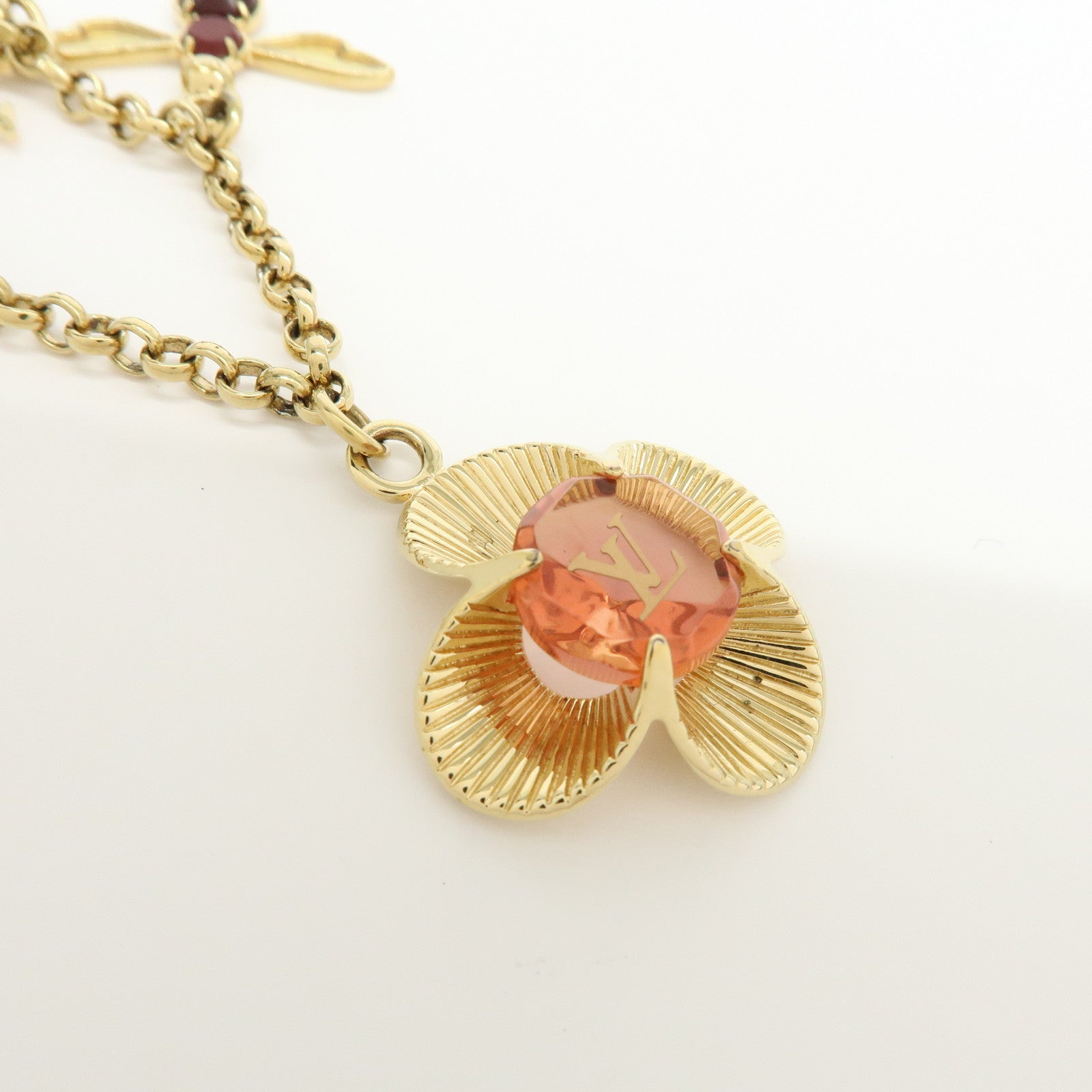 Louis Vuitton Bijou Sac Chaine Bee Fleur Bag Charm Gold M66911