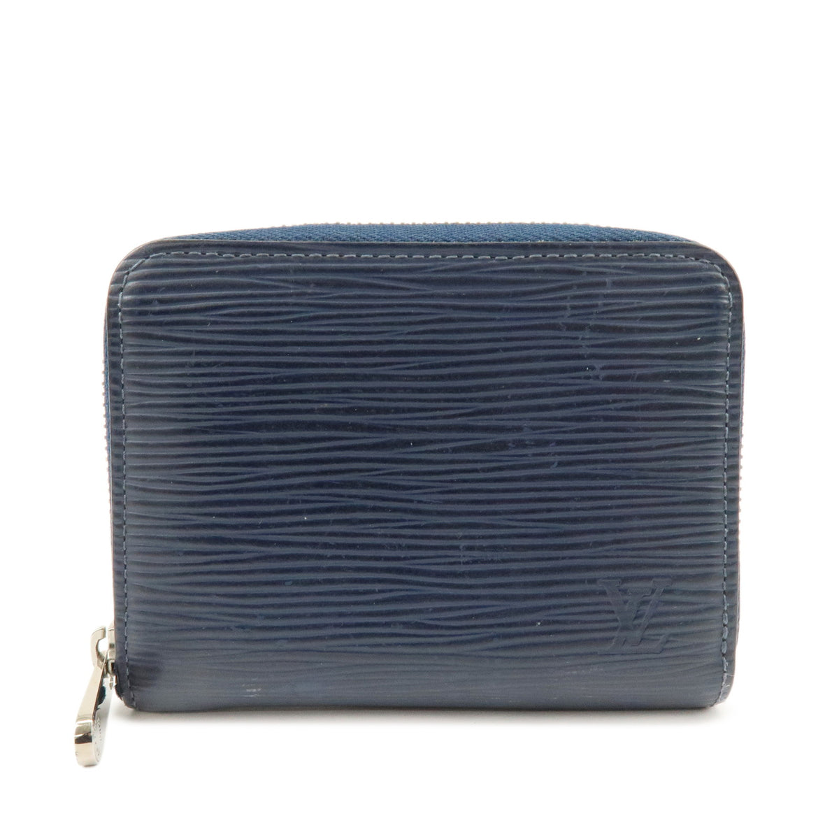 Louis Vuitton Epi Leather Zippy Coin Purse Wallet Indigo Blue M60384