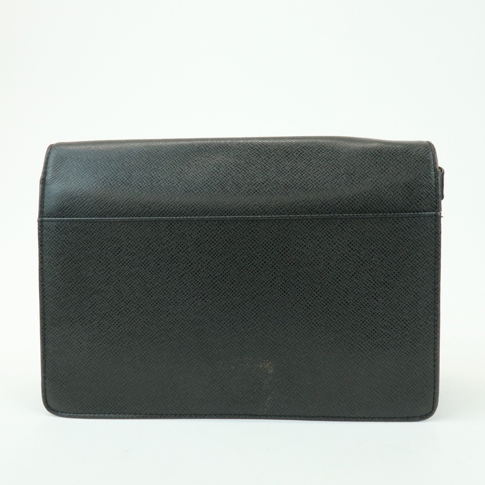 Louis Vuitton Taiga Leather Selenga Clutch Bag Ardoise M30782