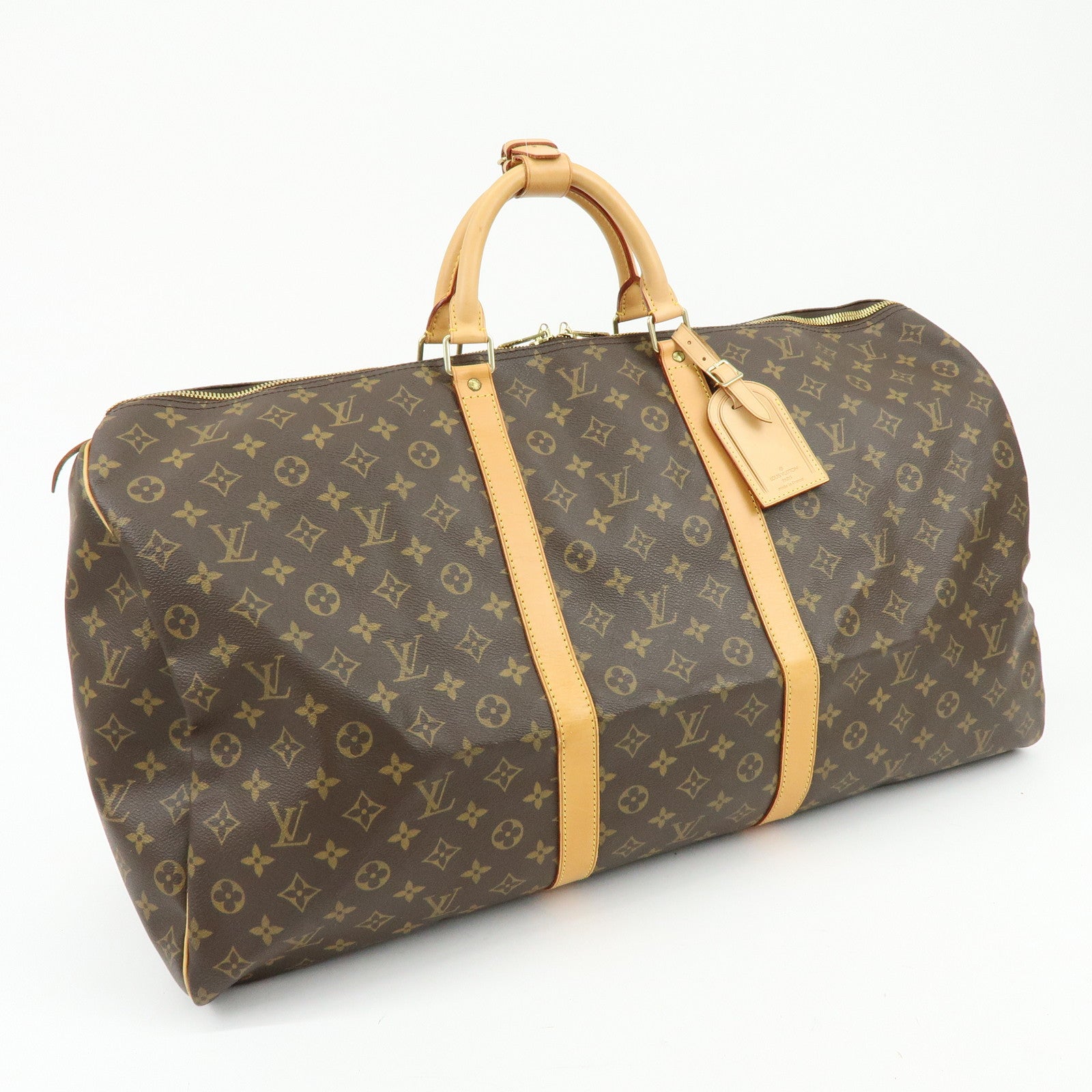 Louis Vuitton Monogram Keep All 60 Boston Bag Brown M41422