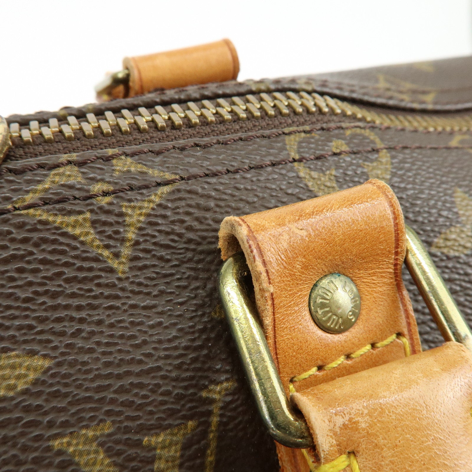 Louis Vuitton Monogram Keep All 50 Boston Bag Hand Bag Brown M41426
