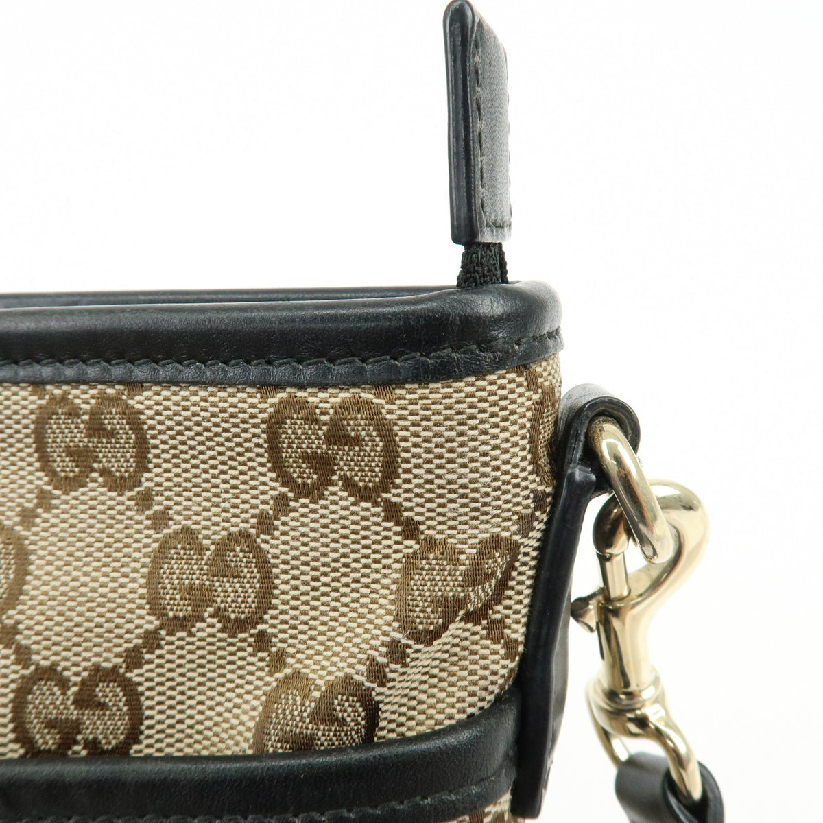 GUCCI Sherry GG Canvas Leather Shoulder Bag Crossbody Bag 388926