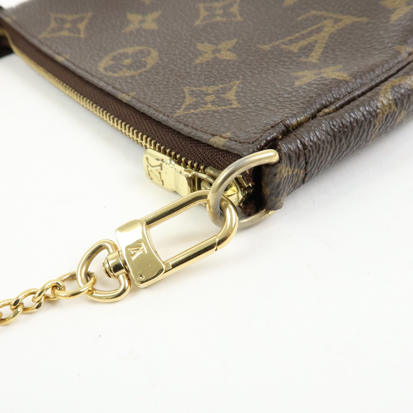 Louis Vuitton Monogram Mini Pochette Accessoires Pouch Brown M58009