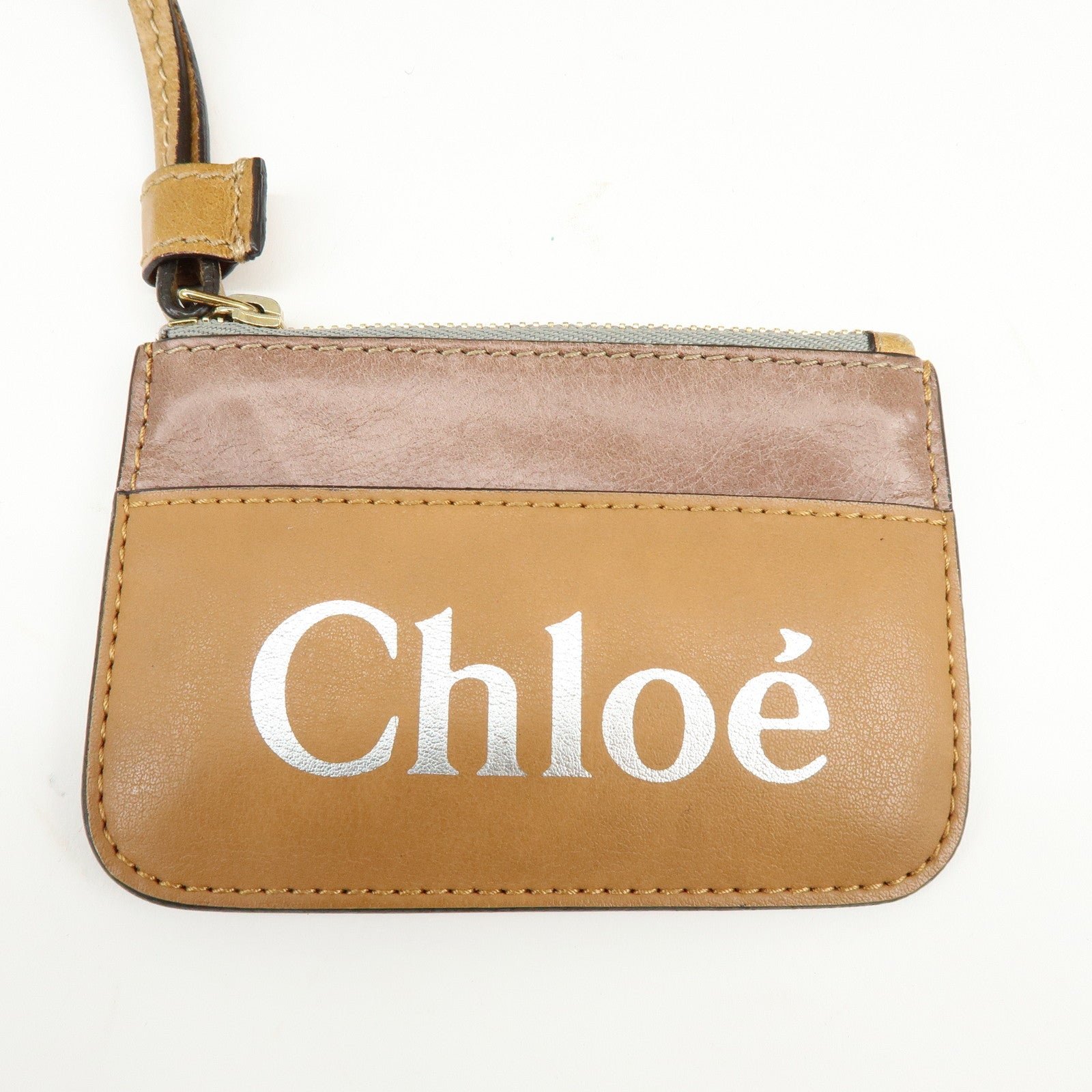 Chloe Sam Leather 2Way Bag Hand Shoulder Bag Brown Camel