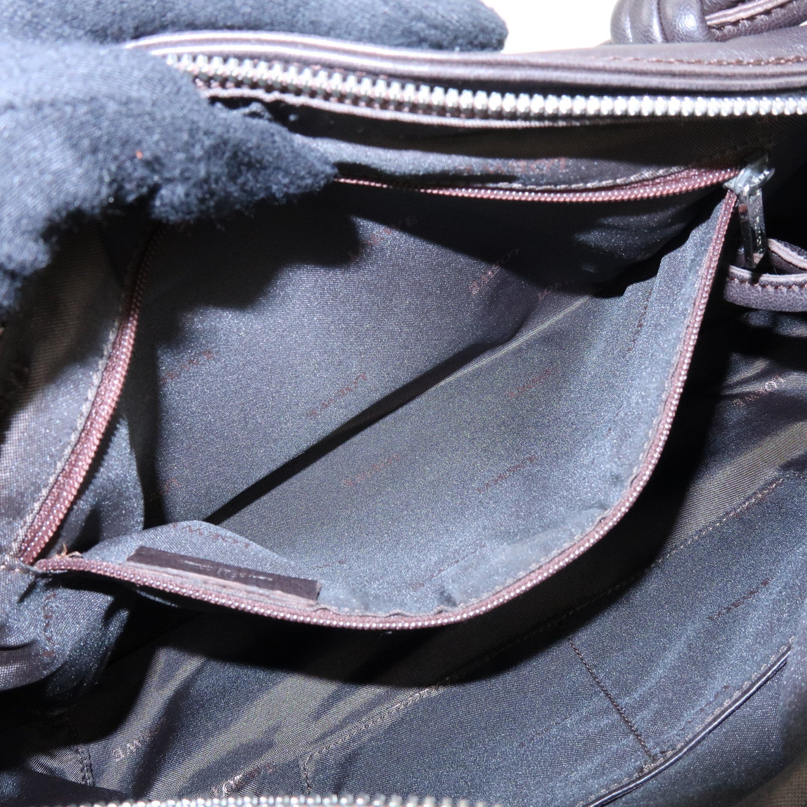 LOEWE Anagram Nappa Leather Hand Bag Shoulder Bag Dark Brown