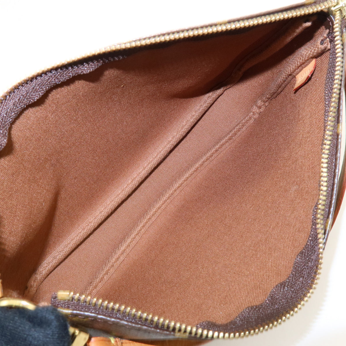 Louis Vuitton Monogram Pochette Accessoires Pouch Hand Bag Brown M51980