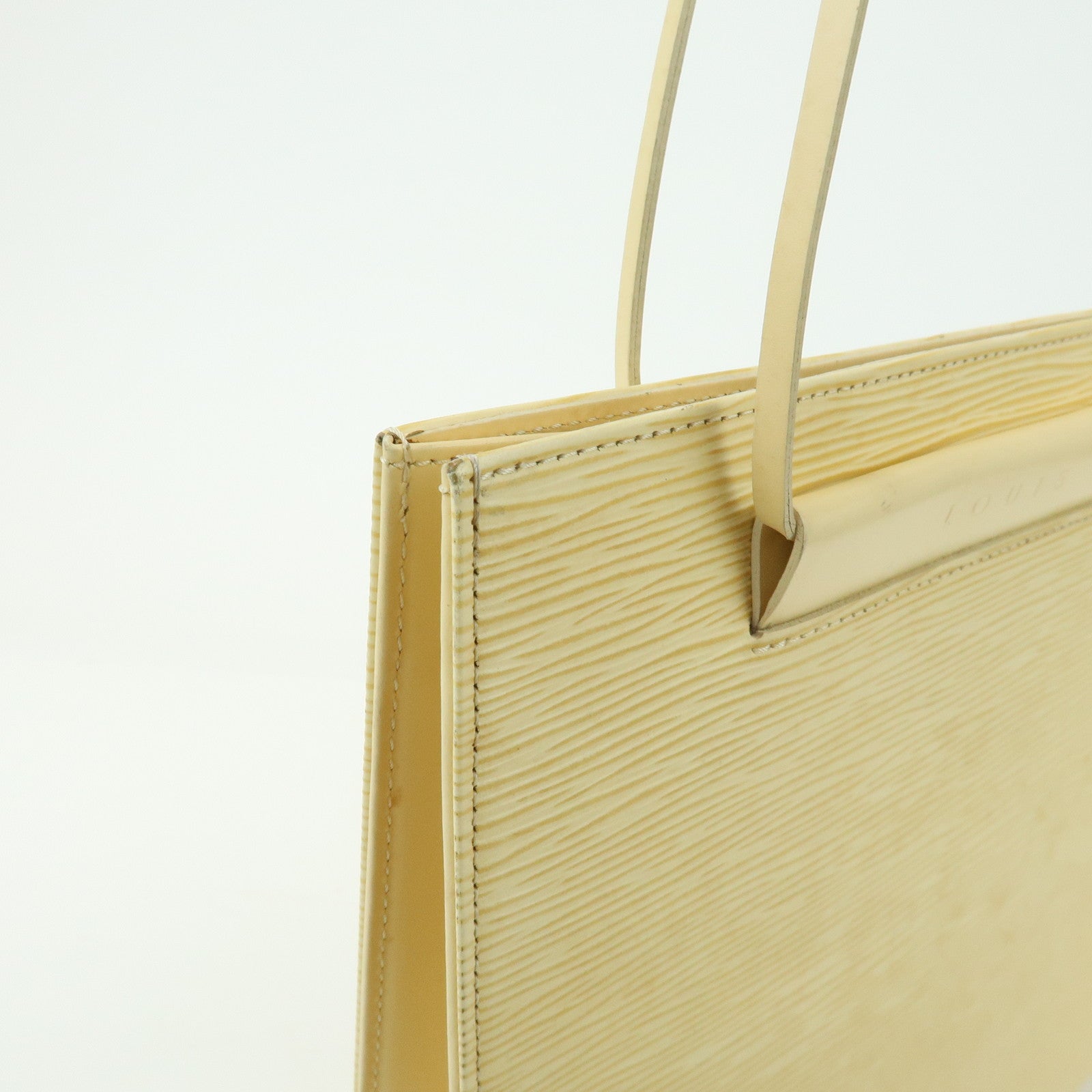 Louis Vuitton Epi Leather Saint Tropez Shoulder Tote Bag Vanilla