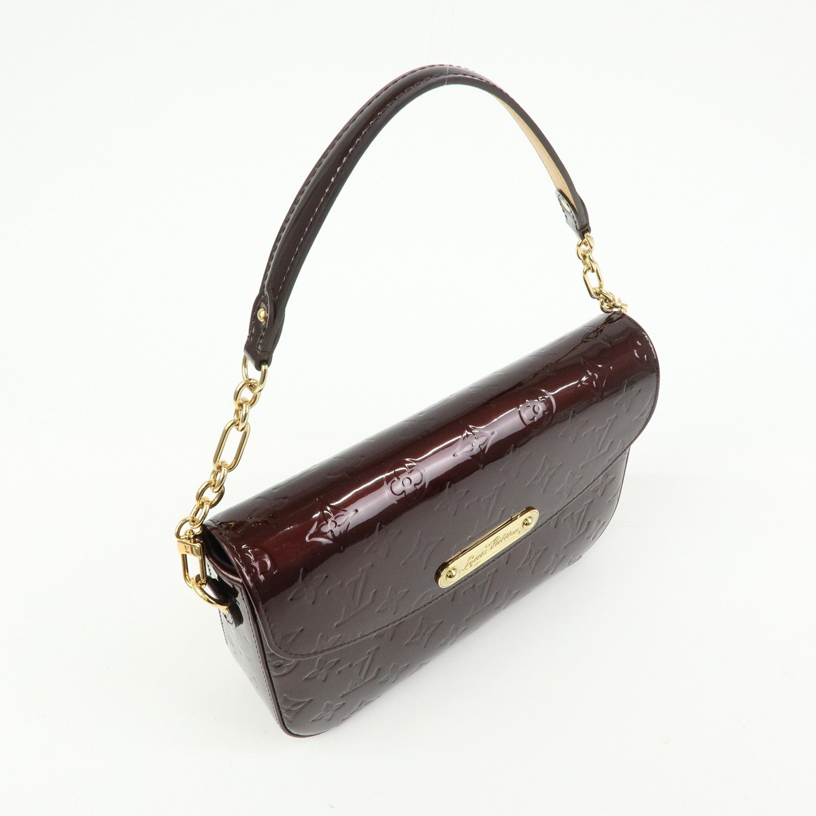 Louis Vuitton Vernis Rodeo Drive Hand Bag Amarante M93598