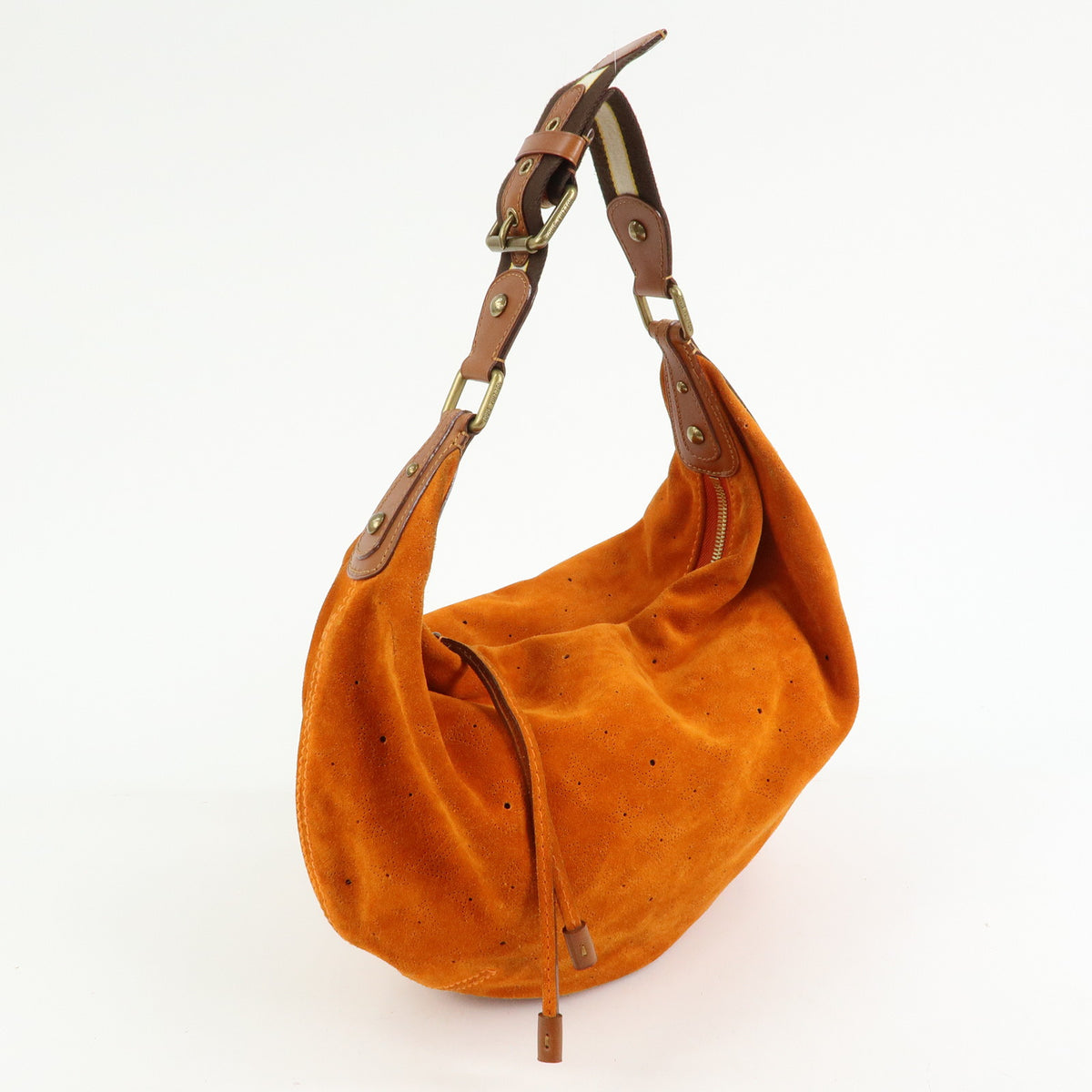 Louis Vuitton Monogram Onata GM Suede Shoulder Bag Orange M95119