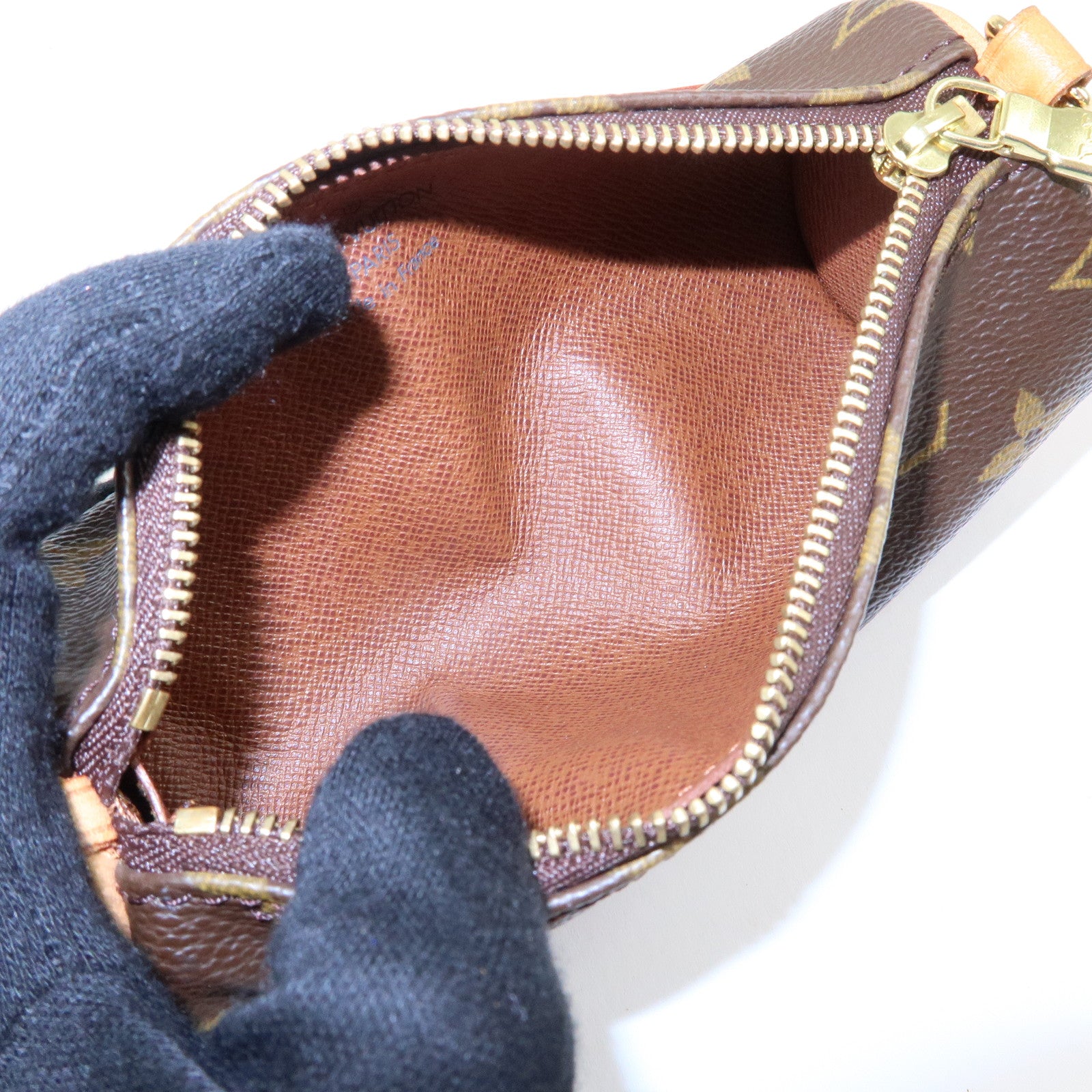 Louis Vuitton Monogram Mini Pouch for Papillon Bag Brown