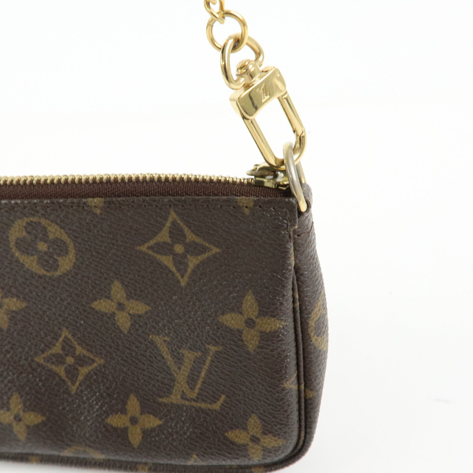 Louis Vuitton Monogram Mini Pochette Accessoires Pouch Brown M58009