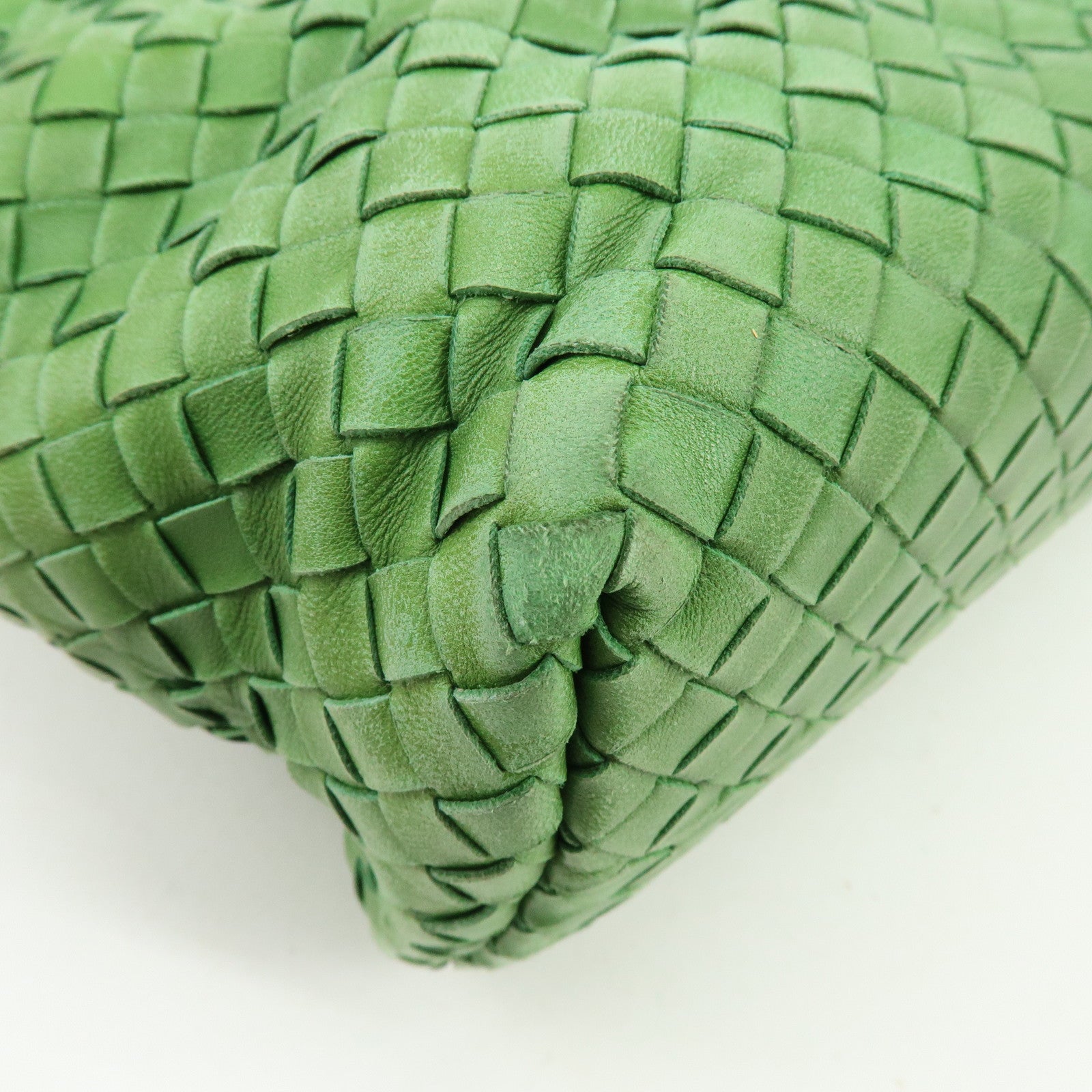 BOTTEGA VENETA Intrecciato Flower Shoulder Bag Tote Bag Green 169759