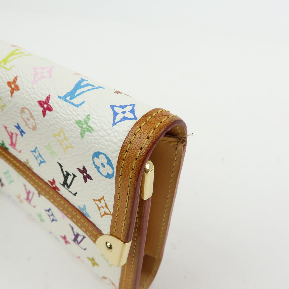 Louis Vuitton Monogram Porte Trezor International Wallet Blanc M92659