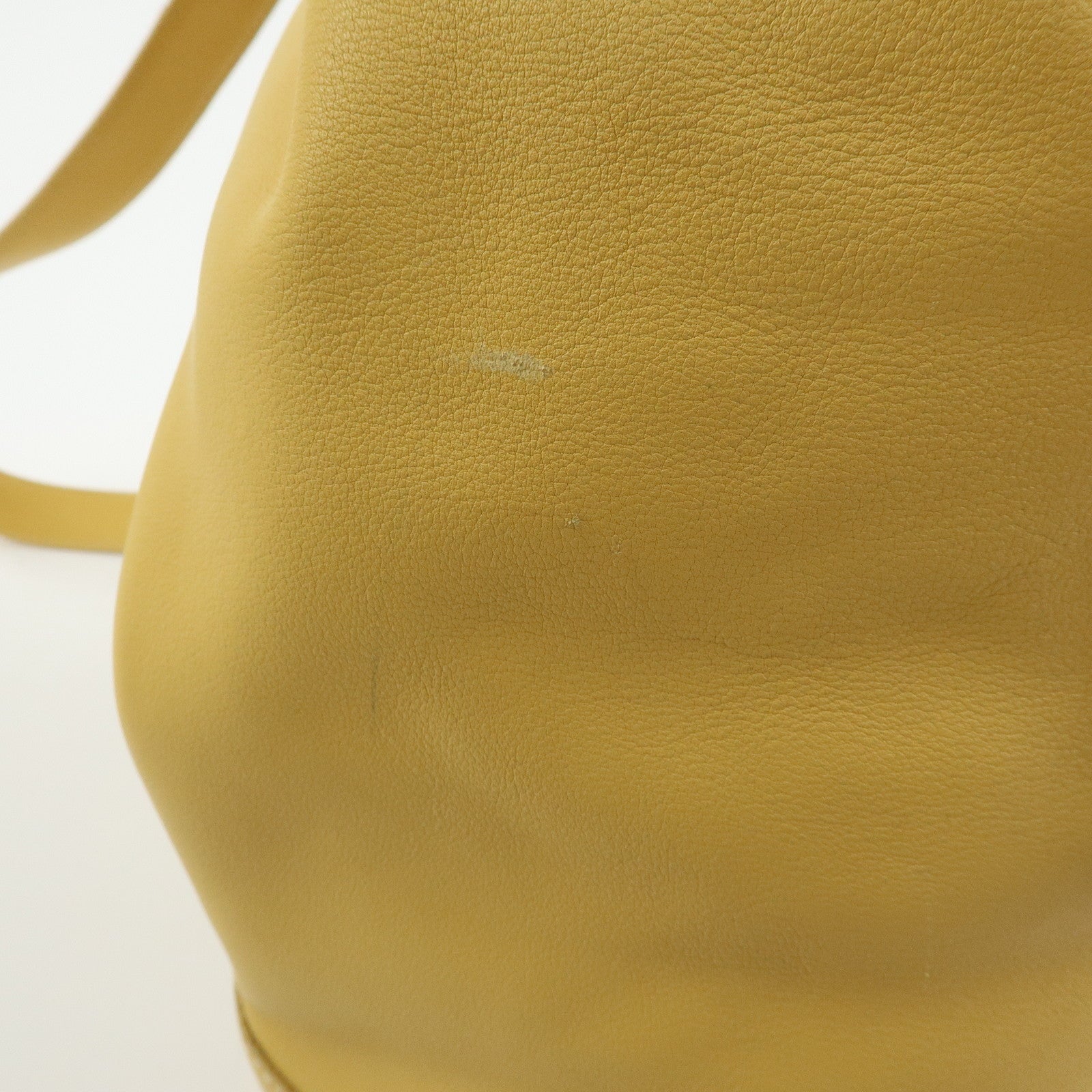 LOEWE Anton Anagram Leather Shoulder Bag Backpack Rucksack Mustard