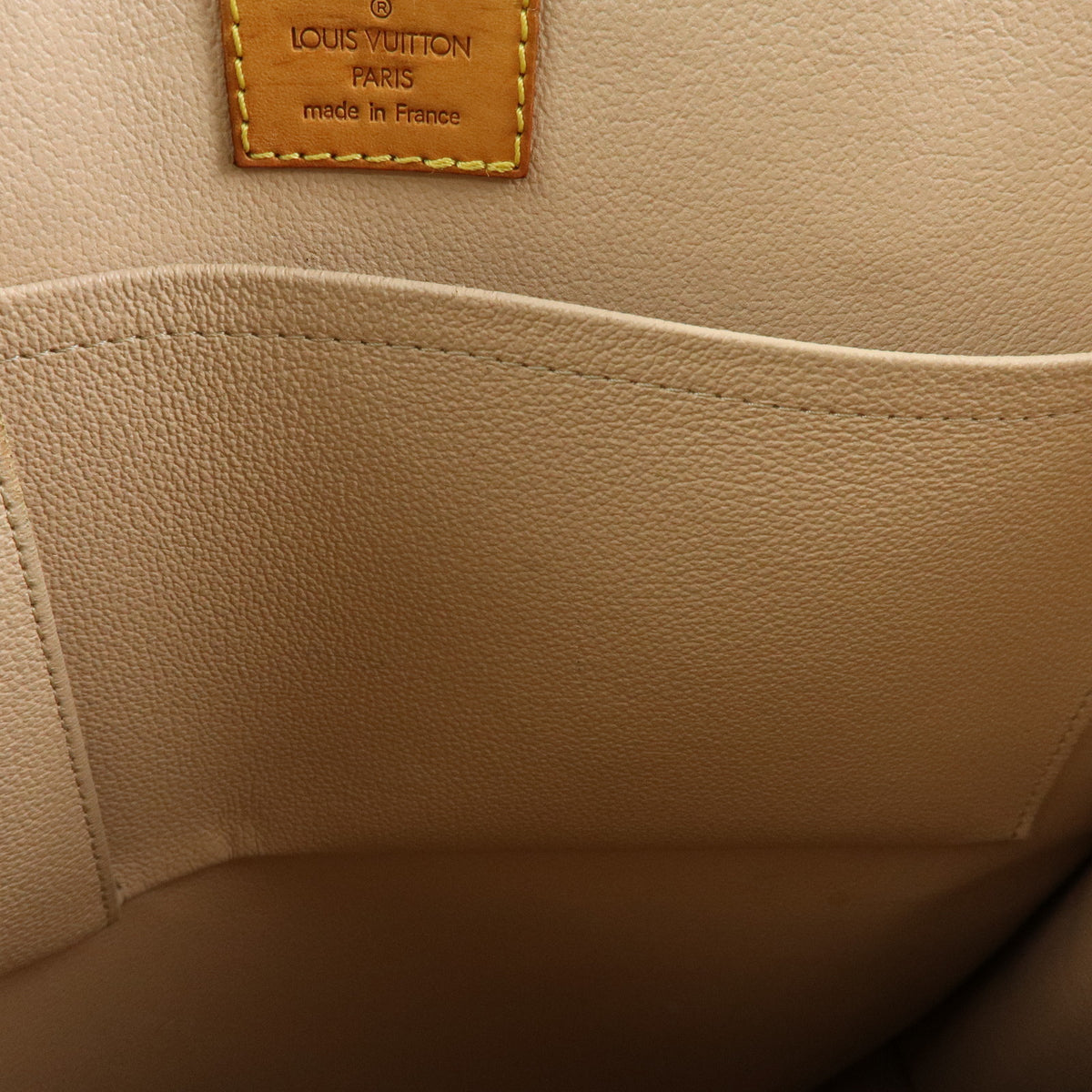 Louis Vuitton Monogram Sac Plat Tote Bag Hand Bag Brown M51140
