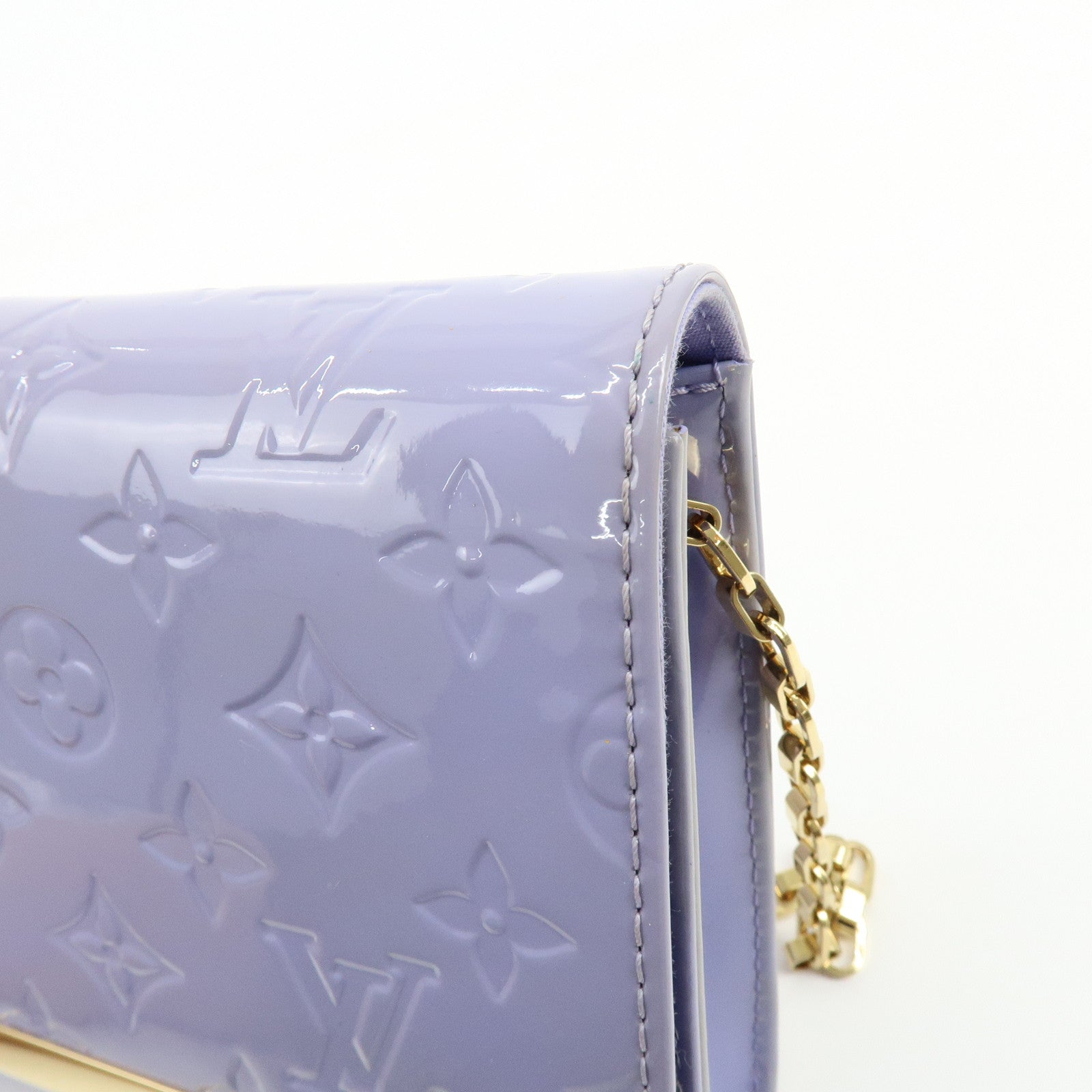 Louis Vuitton Monogram Vernis Ana Chain Shoulder Bag Clutch Bag M90115