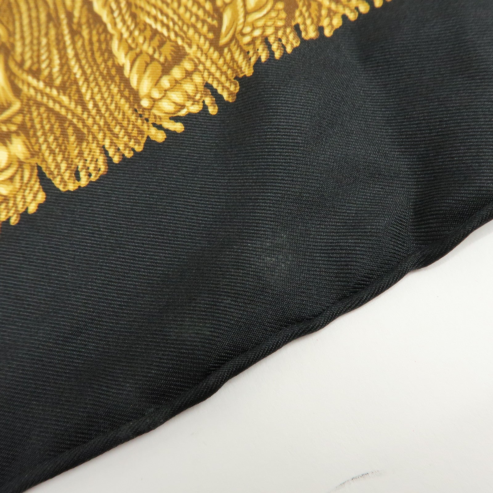 Christian Dior Lot of 3 Silk 100% Scarf Brown Orange Black Gold Navy