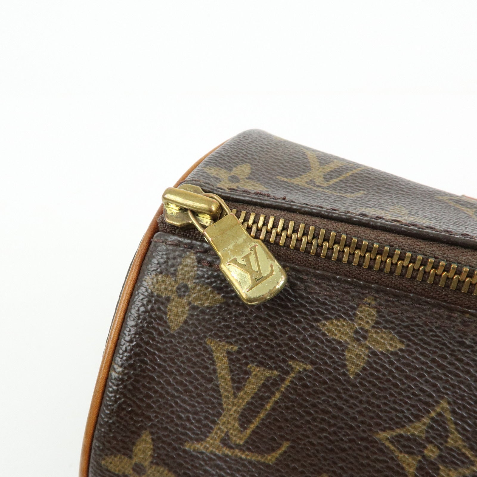 Louis Vuitton Monogram Papillon 30 Hand Bag Brown M51385