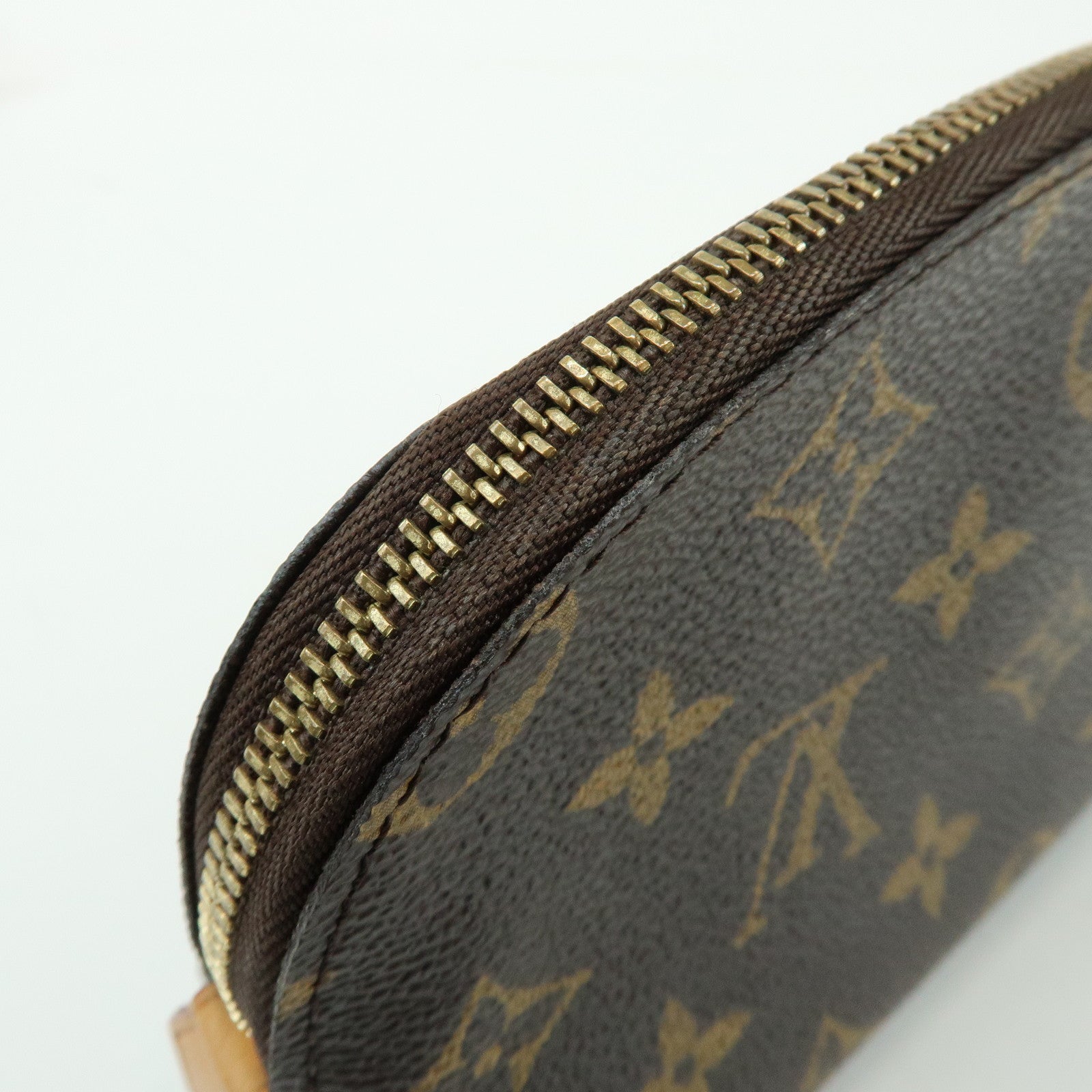 Louis Vuitton Monogram Pochette Cosmetic PM Pouch Brown M47515