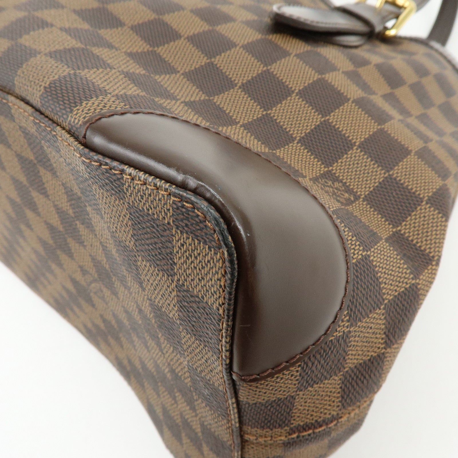 Louis Vuitton Damier Hampstead MM Hand Bag Tote Bag Brown N51204