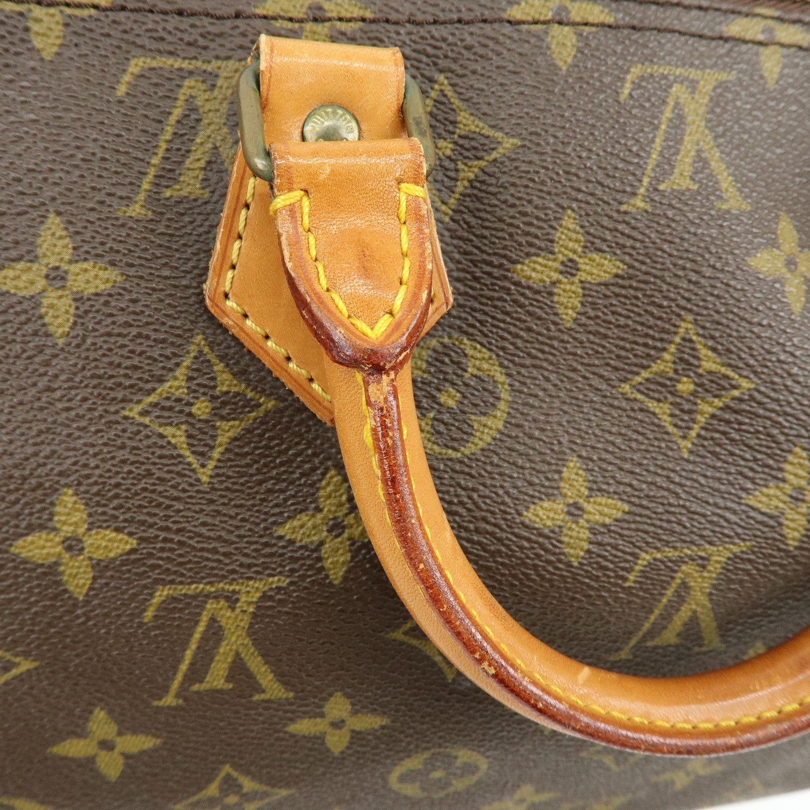 Louis Vuitton Monogram Speedy 40 Hand Bag Boston Bag Brown M41522