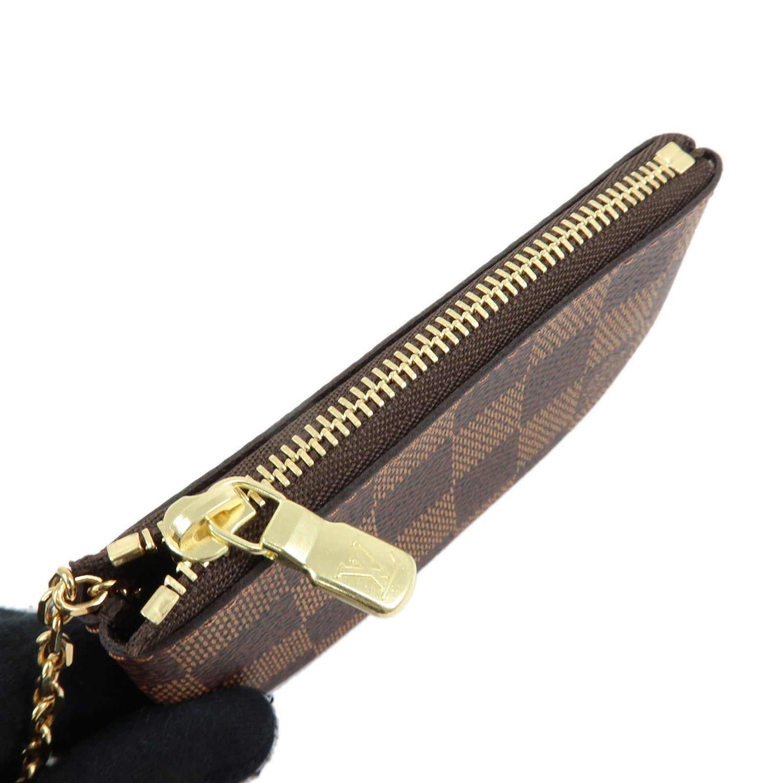 Louis Vuitton Damier Pochette Cles Coin Case Damier Ebene N62658