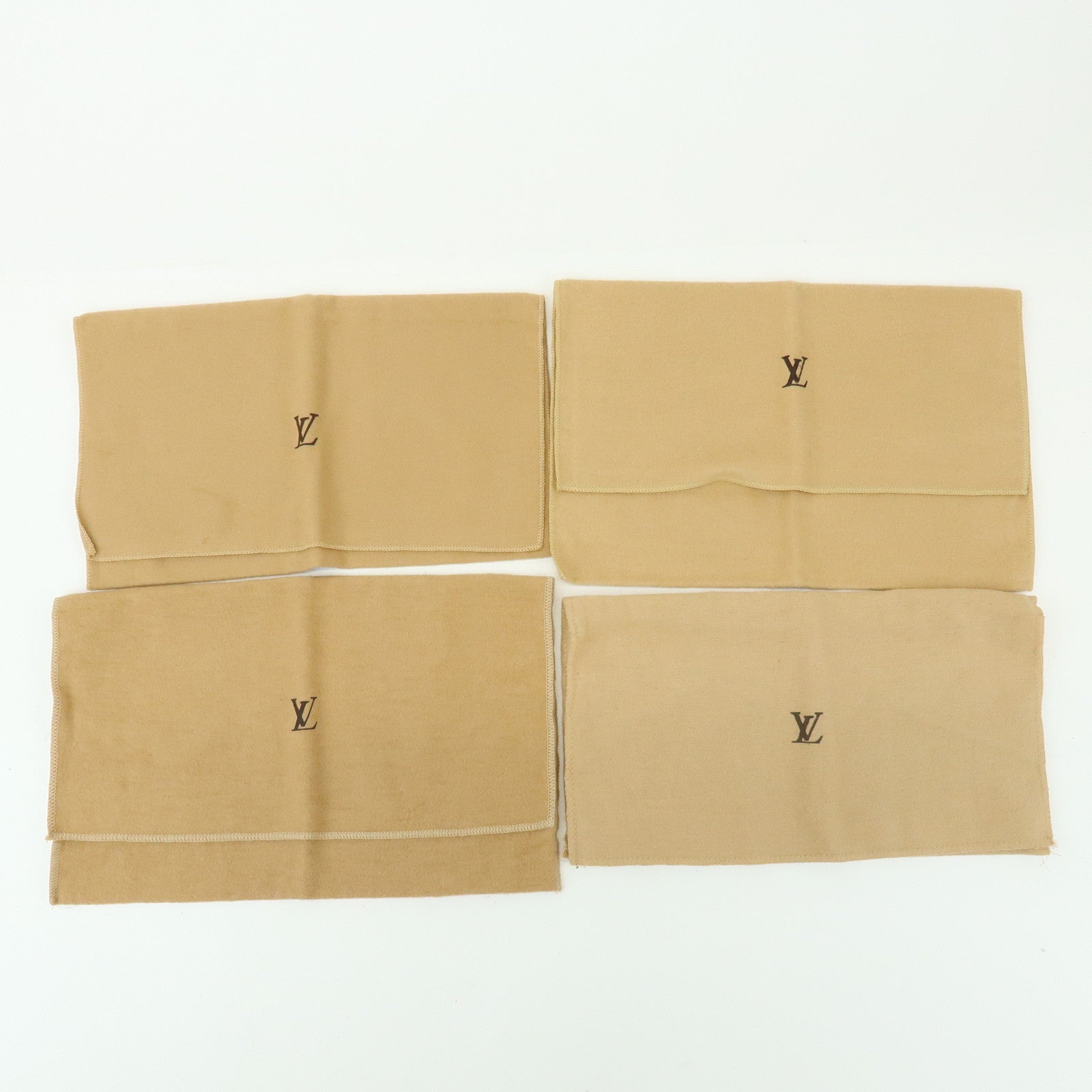 Loiuis Vuitton Set Of 15 Dust Bag Flap Style Beige Brown