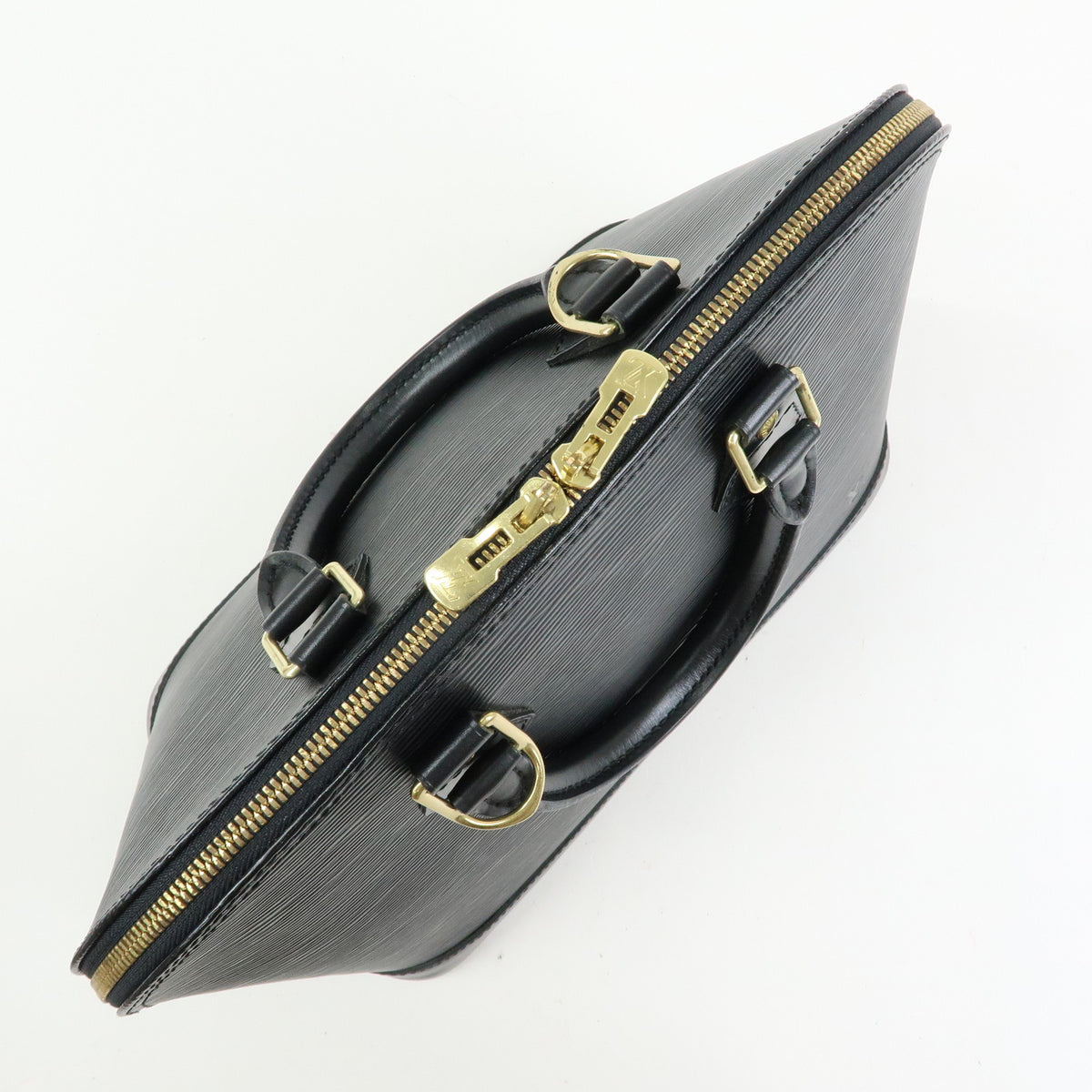 Louis Vuitton Epi Alma PM Leather Hand Bag Noir Black M52142