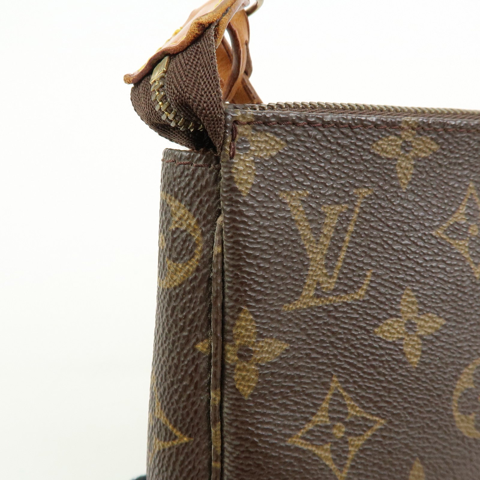 Louis Vuitton Monogram Pochette Accessoires Pouch Hand Bag Brown M51980