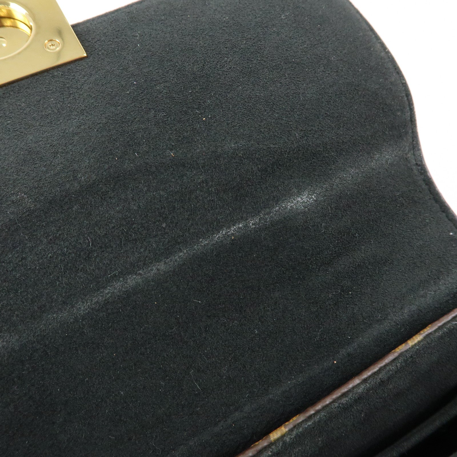 Louis Vuitton Monogram Locky BB 2Way Shoulder Bag Brown Noir M44141