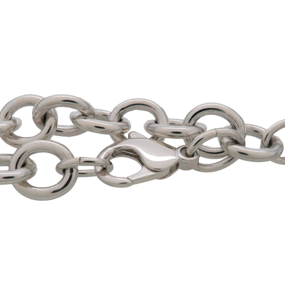 Tiffany & Co Heart Tag Chain Bracelet Large SV925 Silver
