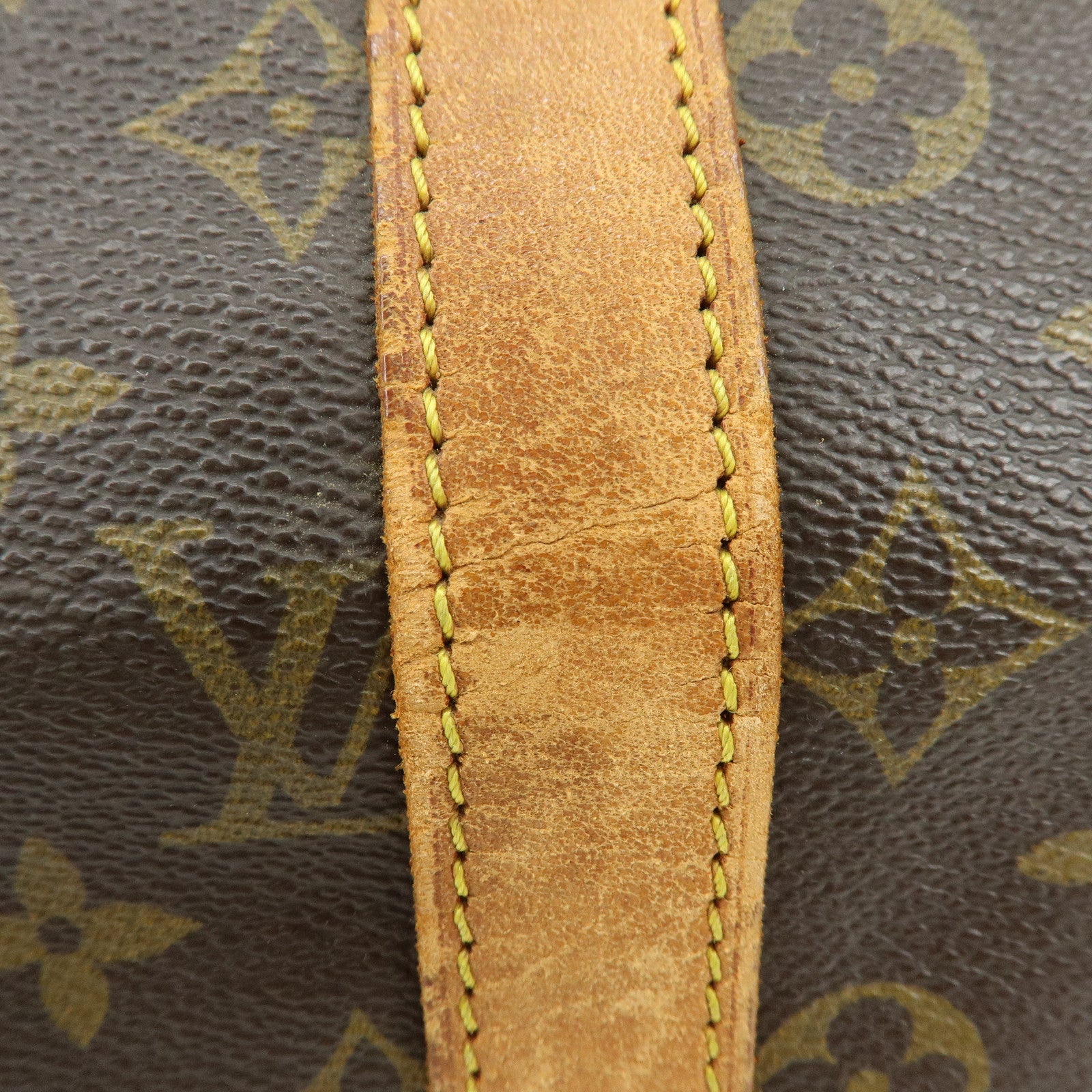 Louis Vuitton Monogram Keep All Bandouliere 45 Boston Bag Brown M41418