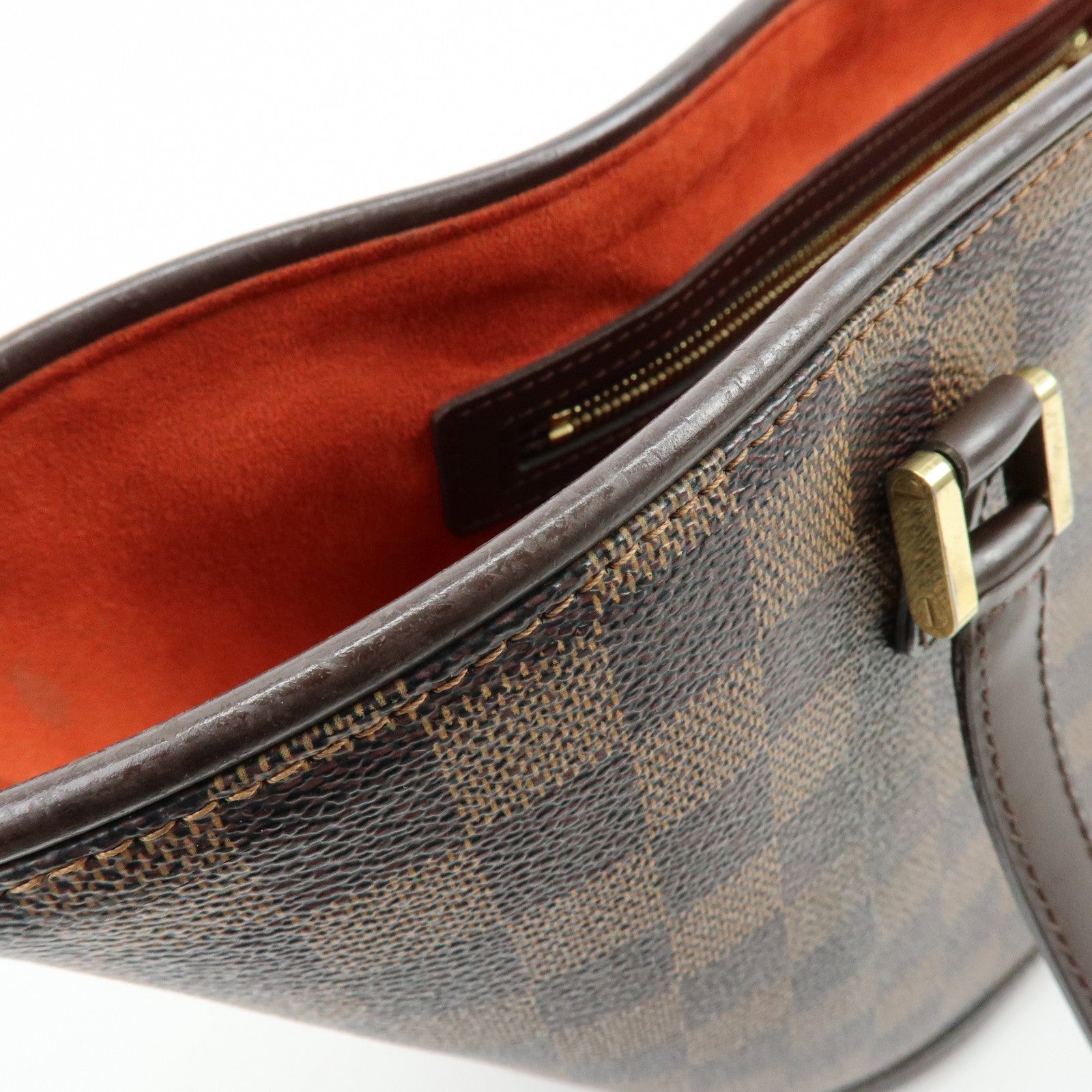 Louis Vuitton Manosque PM Damier Canvas Tote Bag Ebene N51121