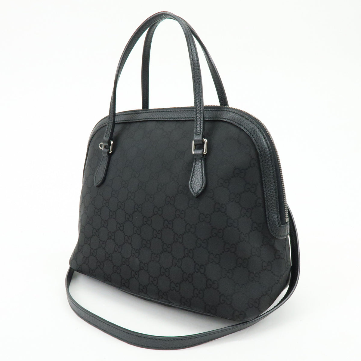 GUCCI Interlocking G GG Nylon 2Way Bag Hand Bag Shoulder Bag 420023