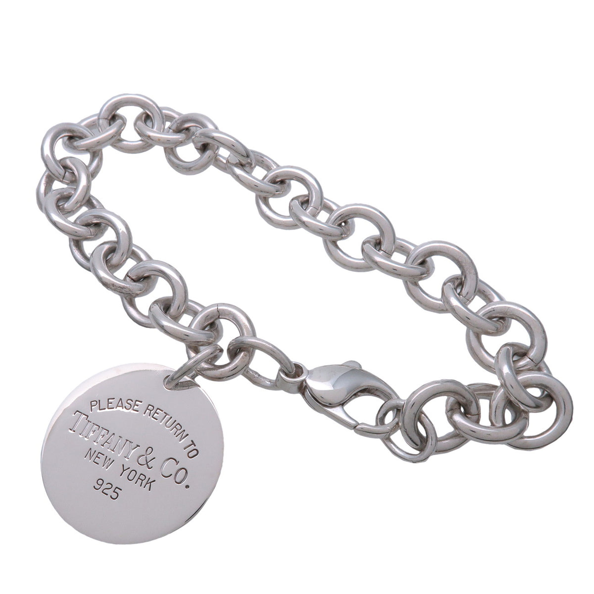 Tiffany & Co Return to Tiffany Round Tag Bracelet SV925 Silver