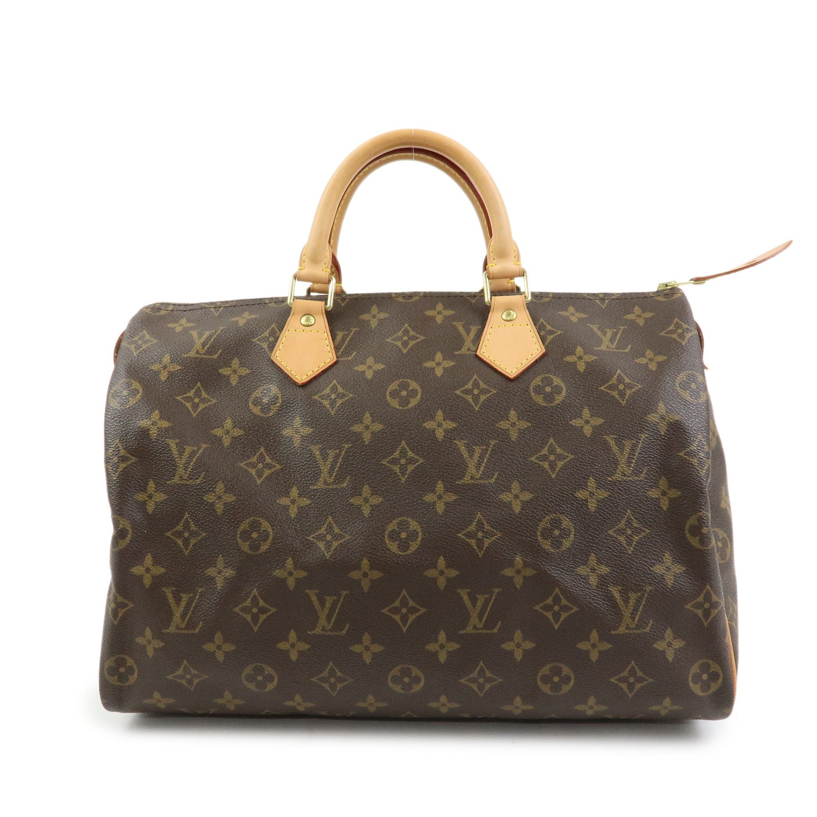 Louis Vuitton Monogram Speedy 35 Boston Bag Hand Bag Brown M41524