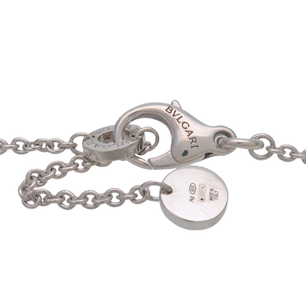 BVLGARI B-Zero1 Save the Children Necklace SV925 Black Ceramic