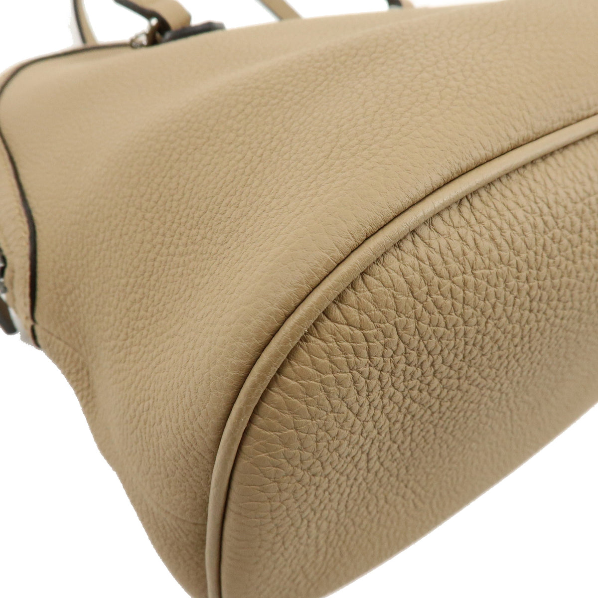 GUCCI Leather 2Way Bag Hand Bag Shoulder Bag Beige 420023