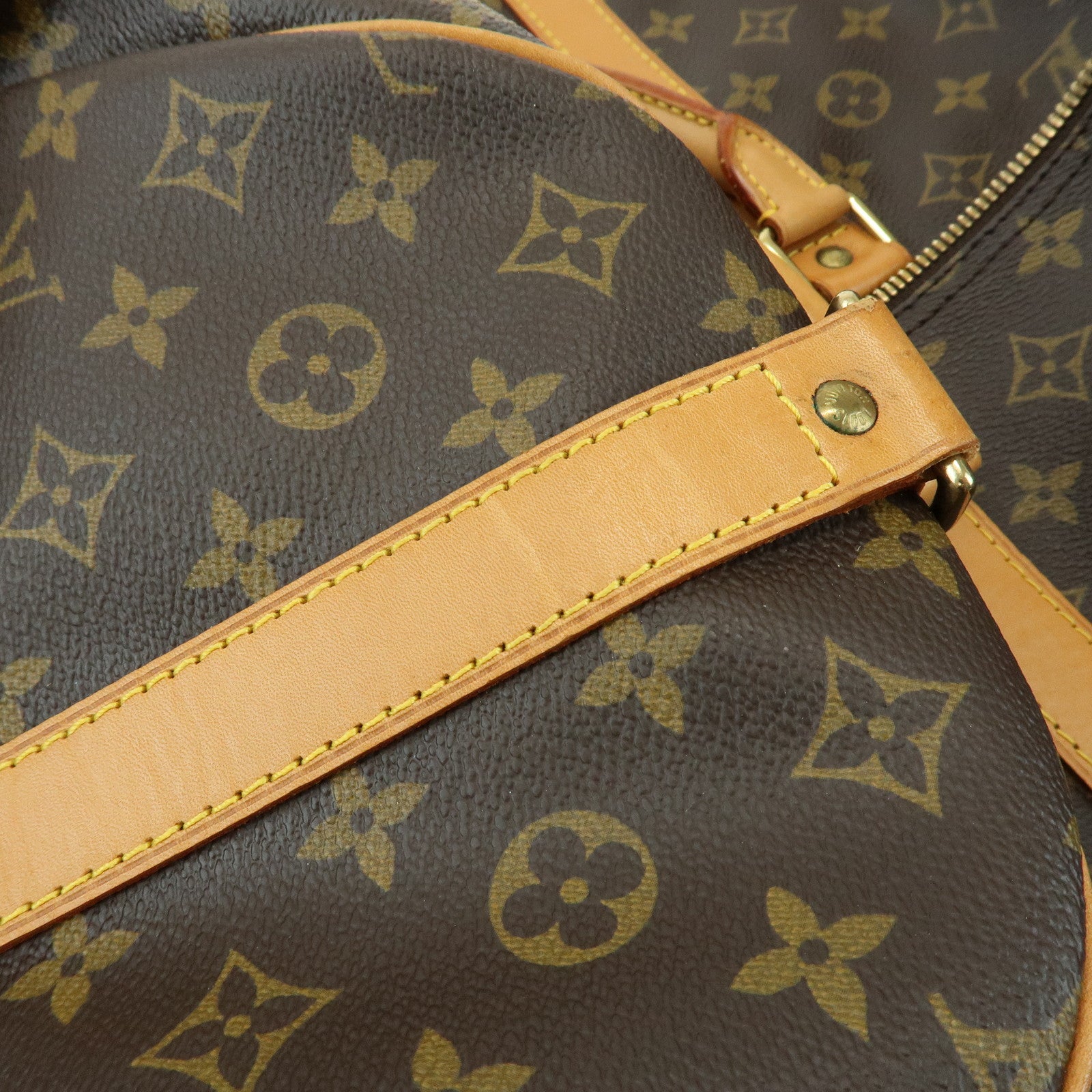 Louis Vuitton Monogram Keep All Bandouliere 60 Bag Brown M41412