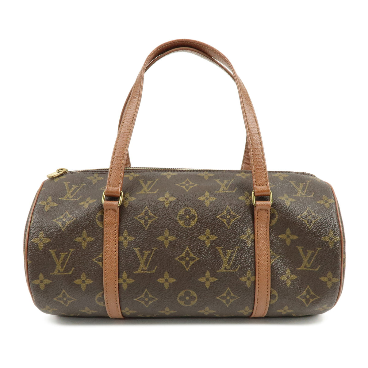 Louis Vuitton Monogram Papillon 30 Hand Bag Brown M51365
