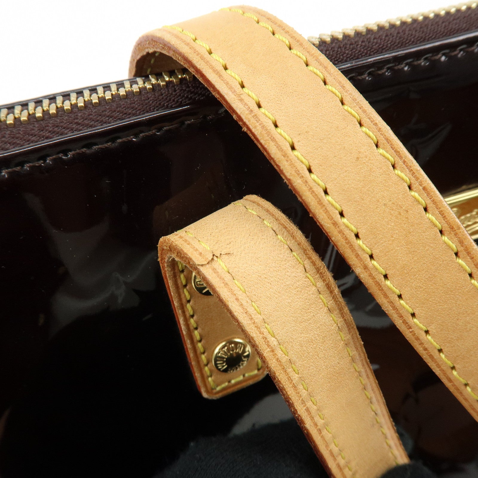 Louis Vuitton Monogram Vernis Bellevue PM Hand Bag Violet M93584