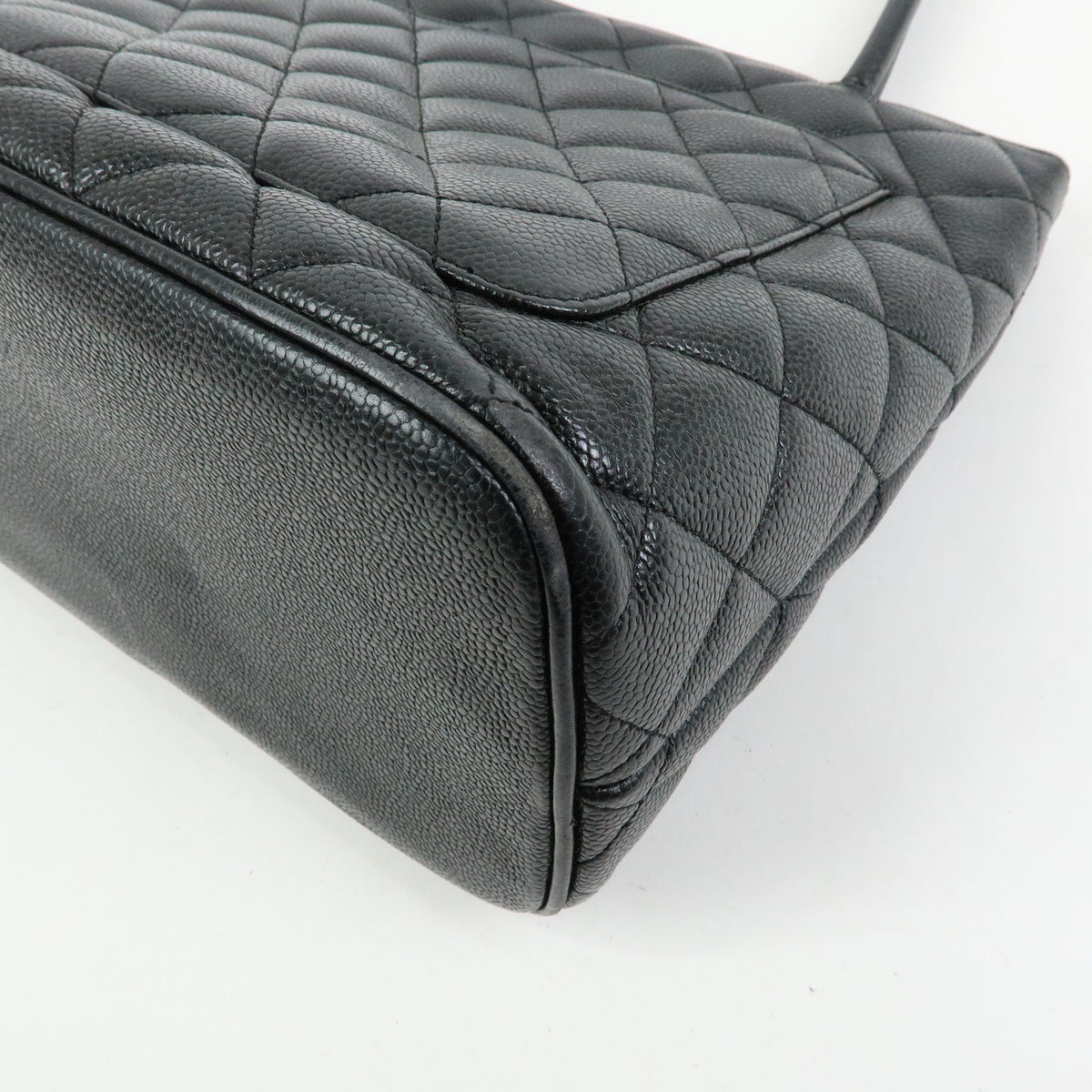 CHANEL Medallion Matelasse COCO Mark Tote Bag Hand Bag Black A01804